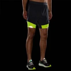Brooks | Men's Run Visible 5" 2-in-1 Short 10 Brooks | Men's Run Visible 5" 2-in-1 Short -Run4It Shop 211405044 M Brooks RunVisible52 in 1Short frontdark
