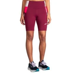 Brooks | Women's Method 8" Short Tight - Razzmatazz