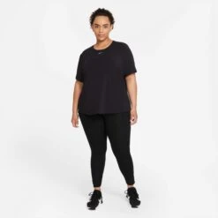 Nike | Women's Dri-FIT ONE Standard Fit Short-Sleeve Top (Plus Size) 8 Nike | Women's Dri-FIT ONE Standard Fit Short-Sleeve Top (Plus Size) -Run4It Shop DD0618 010 W Nike OneLuxeDFSSSTDTop frontfullbody